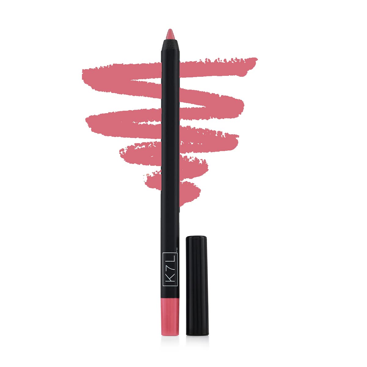 K7L Pink Lip Crayon (Vegan) - Waterproof, Smudge-Proof, Precise Cosmetics