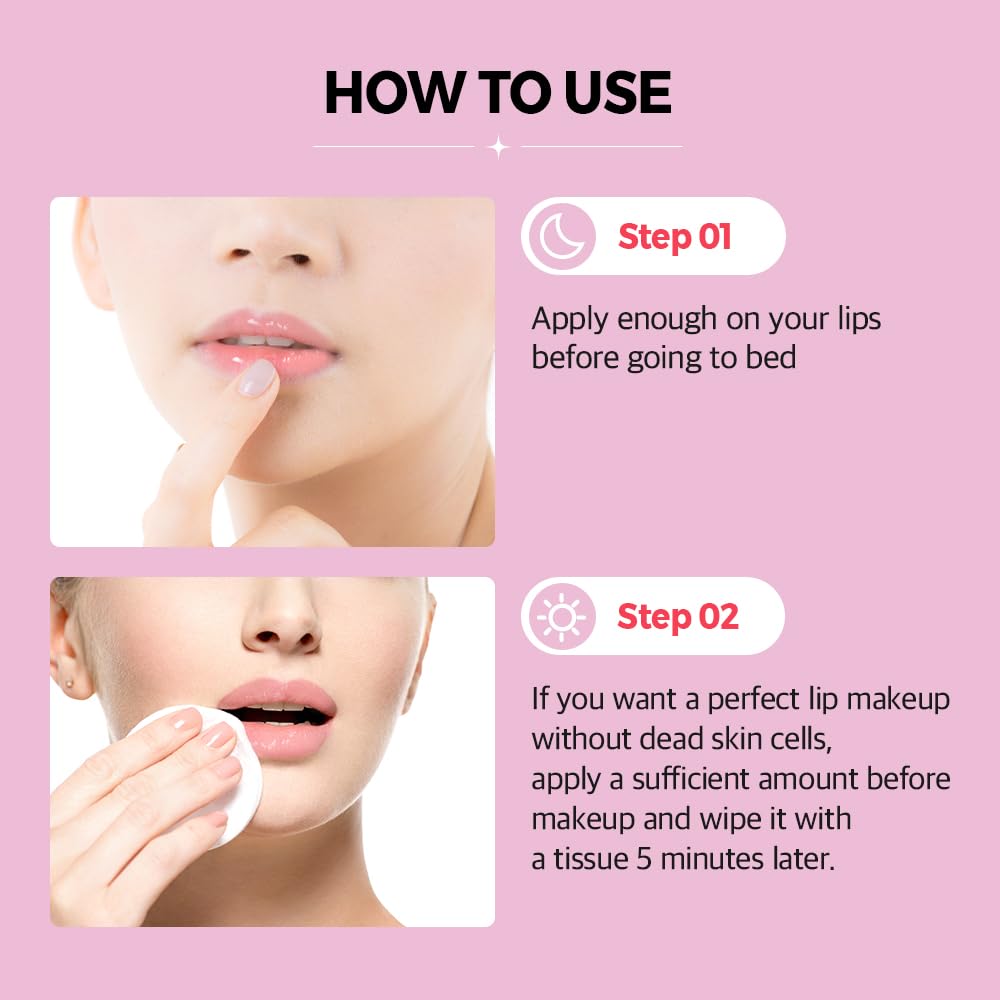 Klavuu Lip Mask Sleeping Pack (0.7oz) – Overnight Deep Hydrating Korean Lip Balm Treatment for Very Dry, Chapped Lips | Lip Lightening & Plumping with Instant Hydration | Gentle Exfoliating (Berry)