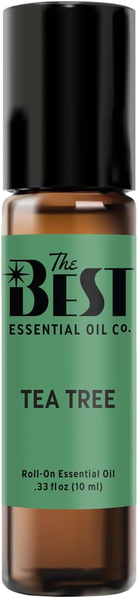 The Best Tea Tree Essential Oil Roll-On- Premium Grade- Pre-Diluted in Coconut Oil- Ready to Use- 10 ml (.33 fl oz)