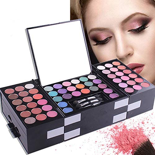 148 Colors Eyeshadow Palette Makeup Contouring Kit Combination with Eyebrow Powder, Lipgloss, Blusher, Press Powder and Concealer - Perfect for Professional and Daily Use