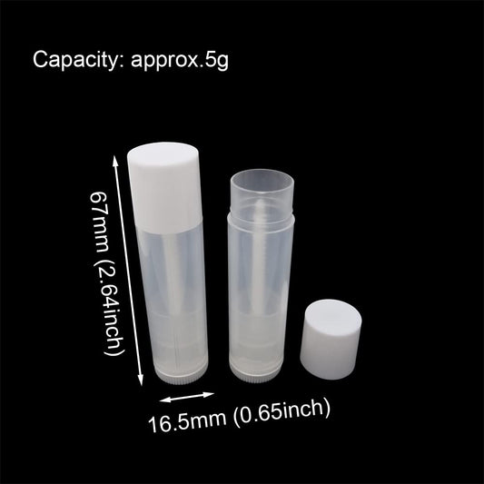 Honbay 30PCS 5g Clear Empty Lip Balm Containers Empty Tubes