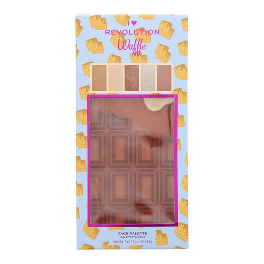 I Heart Revolution - CHOCOLATE FACE PALETTE - Contouring palette - WAFFLE
