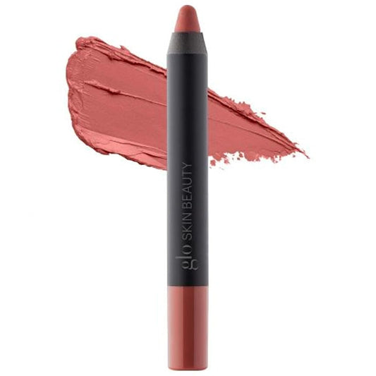 Glo Skin Beauty Suede Matte Lip Crayon (Woodrose) - Longwearing Formula Stays On All Day, With Conditioning Shea Butter + Mango Seed Oil for a Velvety Smooth Finish
