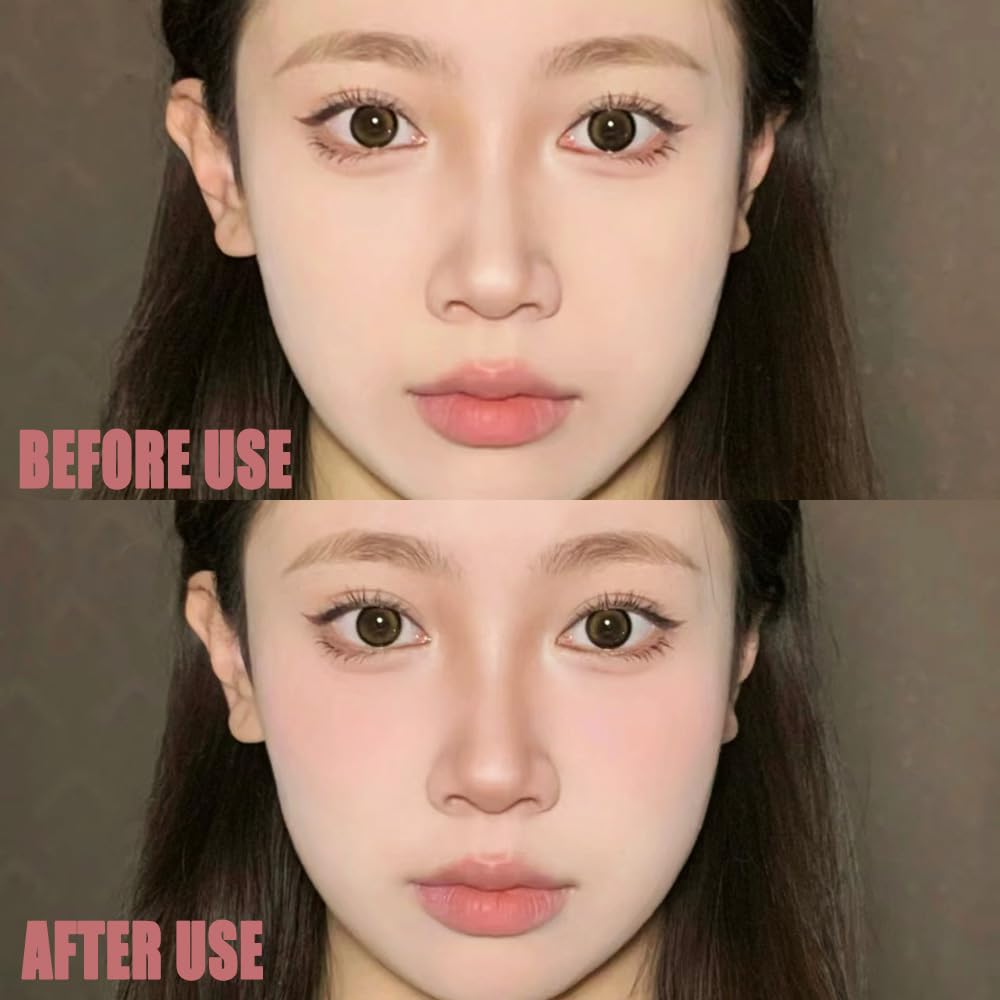 Air Cushion Blush,Wearing Skin Tint Blush Makeup for Cheeks,Smudge Proof, Natural-Looking, Dewy Finish,Easy to Apply and Create a Natural Flush