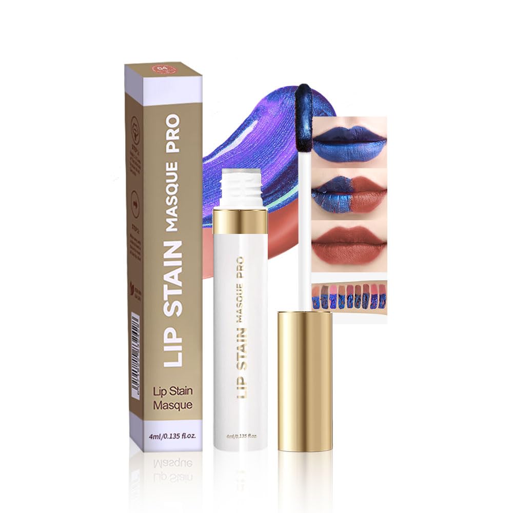 Lip Stain - Wipe-Off &Peel Off Lip Color | Waterproof, Long Lasting, Transfer-Resistant, Smudge-Proof Lip Tint | Easy Wipe Finish, High Pigment | All-Day Vibrant Kiss-Proof Lip Stain, Muted Terracotta