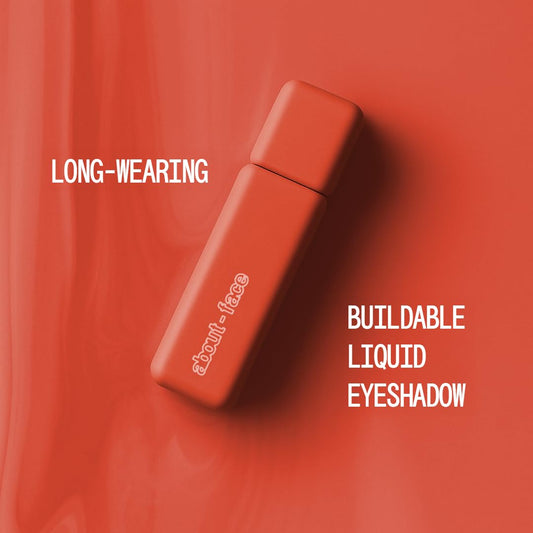 aboutface Matte Fluid Eye Paint Marigold – High-Pigment Liquid Eyeshadow, Long-Lasting, No-Budge Matte Finish, Vegan & Cruelty-Free (Bright Coral)