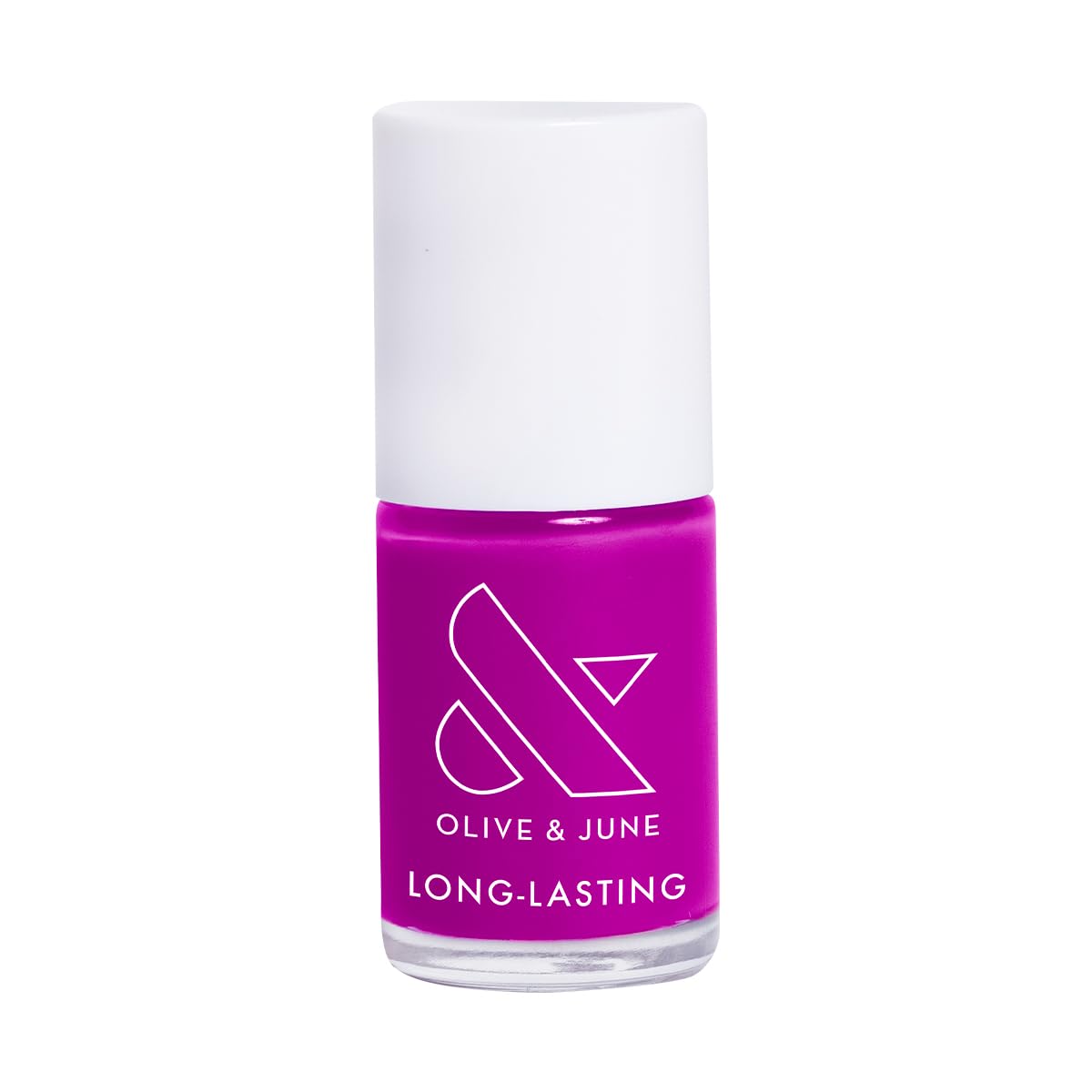 Olive & June Long Lasting Nail Polish | Plump Gel-Like Finish No Lamp Needed | Lasts up to 10 days | Salon-Quality at Home | 15-Free Vegan Cruelty-Free Chip-Resistant Shine | Grape Soda Daring Purple