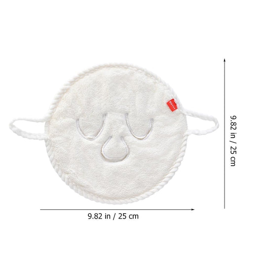 Beaupretty 2pcs Face Towel Mask Facial Steamer Towel Coral Fleece Moisturizing Warmers Hot Cold Mask Spa Skin Care Tool for Women Girls