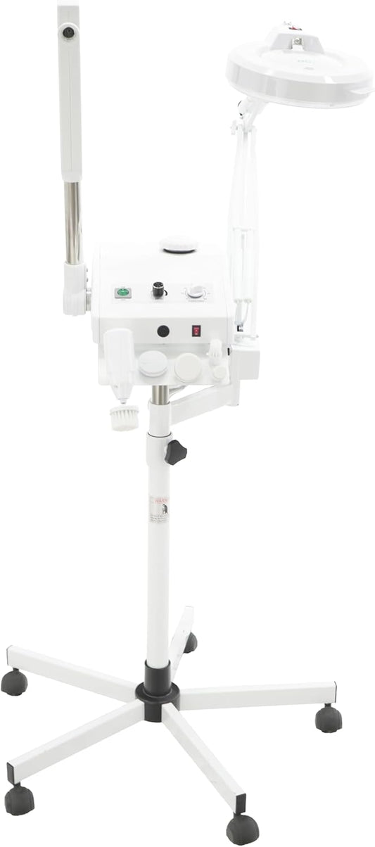 SKINACT Ozone Steamer, 5 Diopter Magnifying Lamp and Electronic Brush