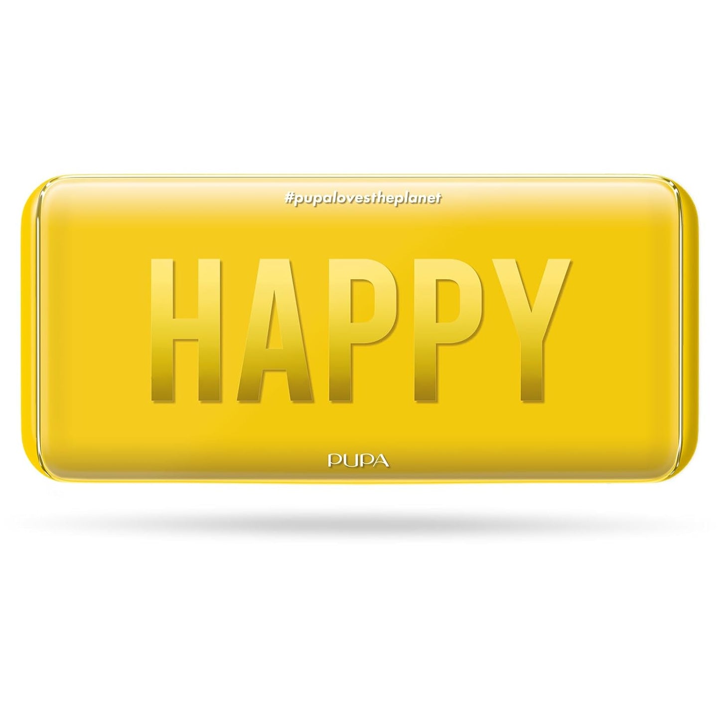 Pupa Milano Make-Up Palette M, 005 Yellow, 0.42 oz - Eyeshadow Palette with Matte, Shimmer, Metallic Finishes - Highly Pigmented Eyeshadow, Blush Palette - 11 Blendable Eye Makeup Shades - Talc-Free