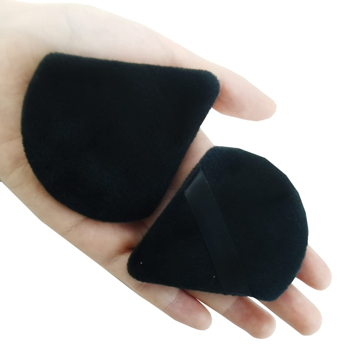 GXXMEI 30PCS Powder Puff Face Soft Makeup Sponge, Triangle Powder Puffs for Loose Powder Mineral Powder Velour Puff for Face Exquisite Makeup Eyes Contouring, Beauty Makeup Tools