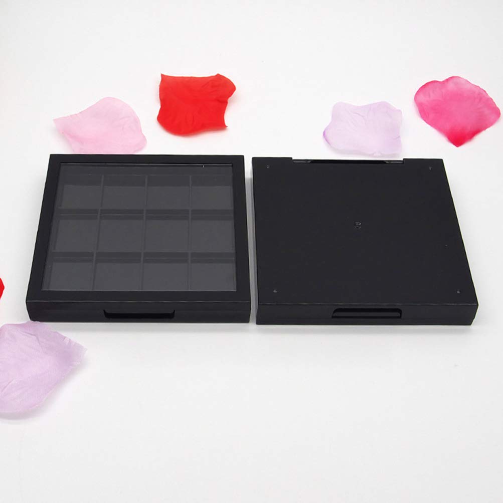 Empty Eyeshadow Palette Eyeshadow Makeup Palette Lipstick Container Makeup Empty Case for Blush Lipstick, 1Pcs 12 Grids