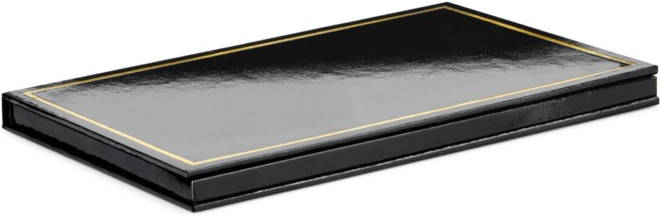 JUVITUS Large Empty Makeup Palette with Mirror and 20 Metal Stickers for Customizing Eyeshadows, Highlighters, and Blushes