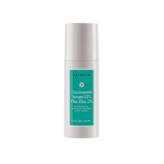 Naturium Niacinamide Face Serum 12% Plus Zinc 2% Jumbo, Anti-Aging, Pore Minimizer & Dark Spot Corrector with Hyaluronic Acid & Vitamin E, Vegan & Cruelty-Free, 2 oz