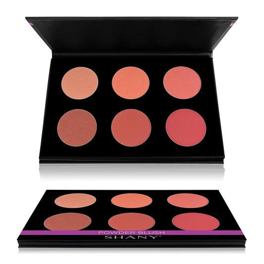 SHANY Shimmer & Matte Warm-Toned Blush Palette - Layer 6 - Refill for the 6 Layer Mini Masterpiece Collection Makeup Set