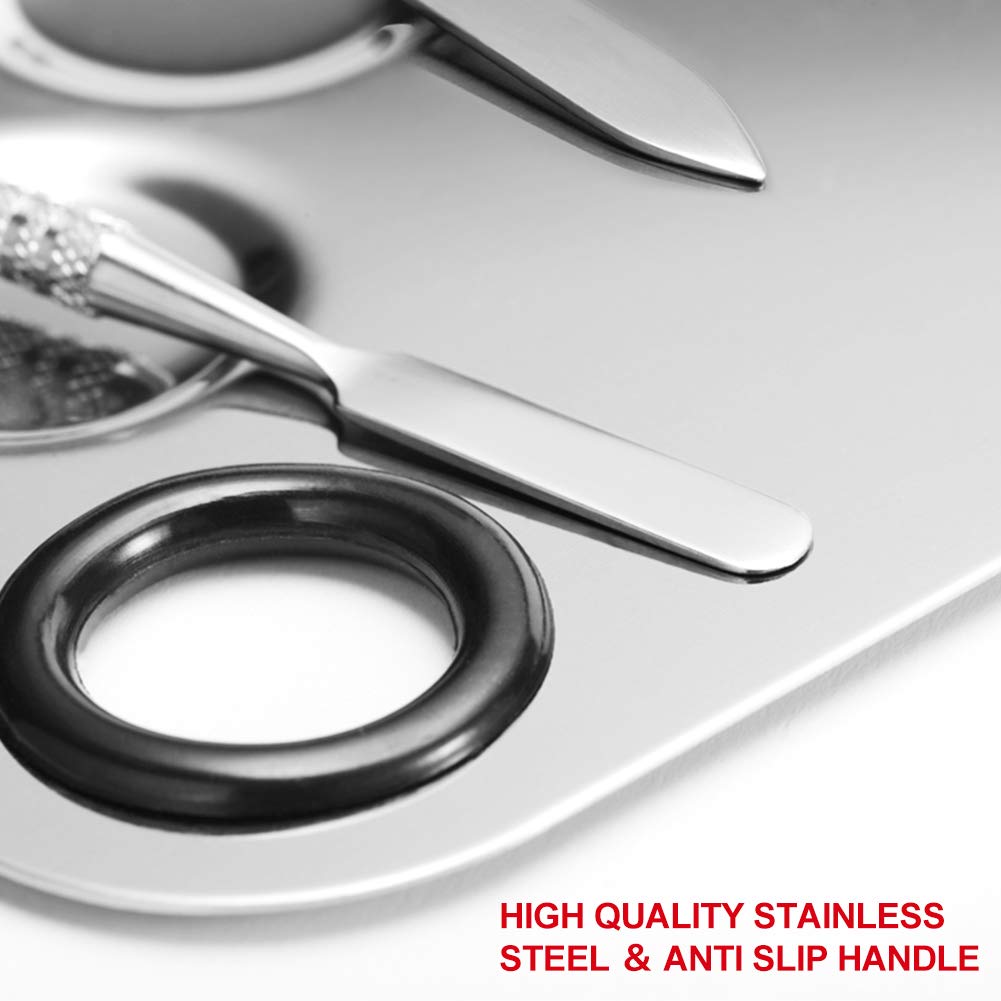 Makeup Palette Cosmetic Palette with Spatula Tool and 100 PCS Makeup Applicators Kit Include Mascara Wands, Lipstick Applicators, Fine Eyeliner Brush