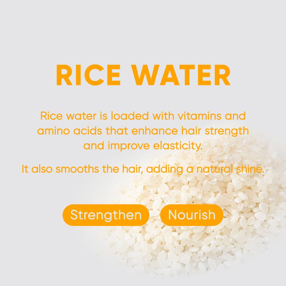 Rice Water Shampoo Bar 2.0 - Hydrating & Moisturizing Natural Hair Soap for Strengthening & Scalp Nourishment - Solid Bar for All Hair Types (120g, 4.23oz)