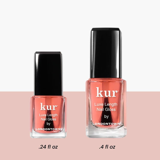 LONDONTOWN Luxe Length Nail Gloss – Strengthens & Protects Nail Length, Boosts Keratin & Ceramide Production, Prevents Breakage, .4 fl oz