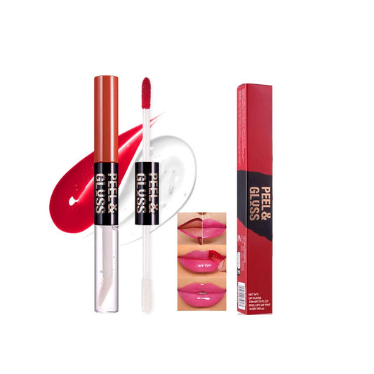 Hot Fuchsia Peel Off Lip Gloss Masque,Lip Stain Peel Off Tattoo-Peel Off Lip Tint and Lip Oil 2-in-1,Long Lasting Waterproof Transfer-proof Lip Mask Lip Gloss Peel Off Lip Liner,for All SkinType03#