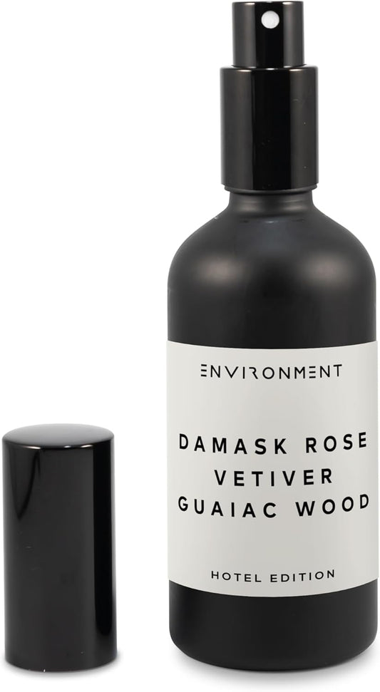 ENVIRONMENT Inspired by 5-Star Hotels FMT Room Spray, 100ml Air Freshener (Damask Rose | Vetiver | Guaiac Wood) Home Fragrance Accessories, Room Perfume, Room Deodorizer, Vegan & Cruelty-Free
