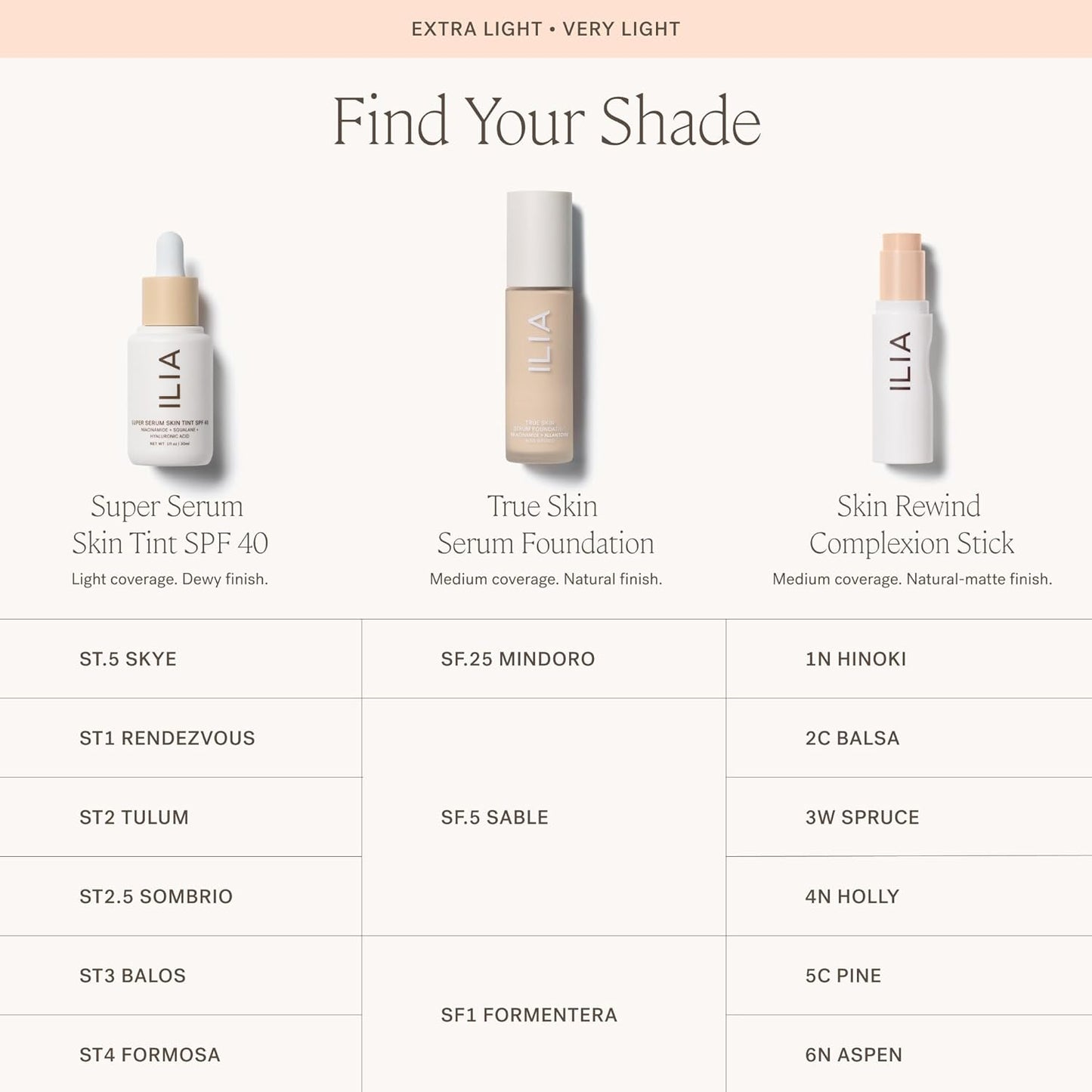 ILIA - Skin Rewind Complexion Stick - Foundation + Concealer + Skincare | Non-Toxic, Vegan, Cruelty-Free, Clean Makeup (6N - Aspen, 0.35 oz | 10 g)