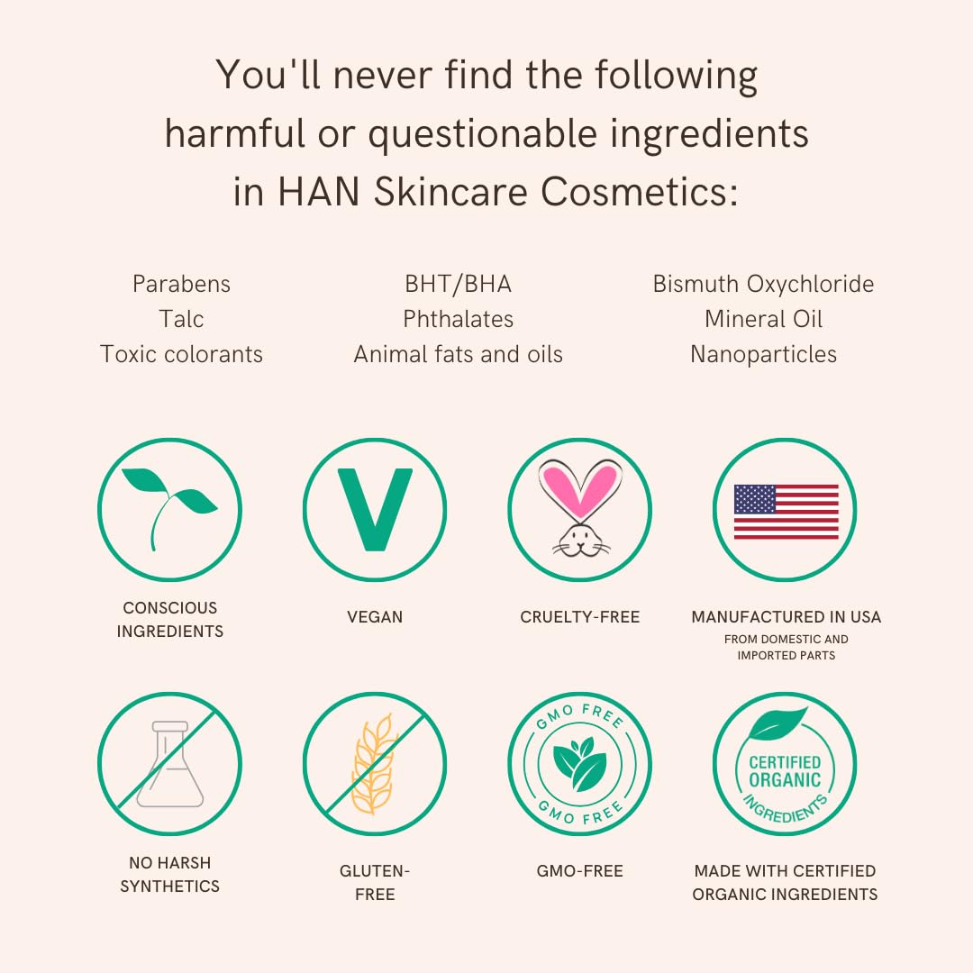 HAN Skincare Cosmetics Serum CC with SPF 30 I Vegan I Cruelty-Free I Waterless (Shade 6)