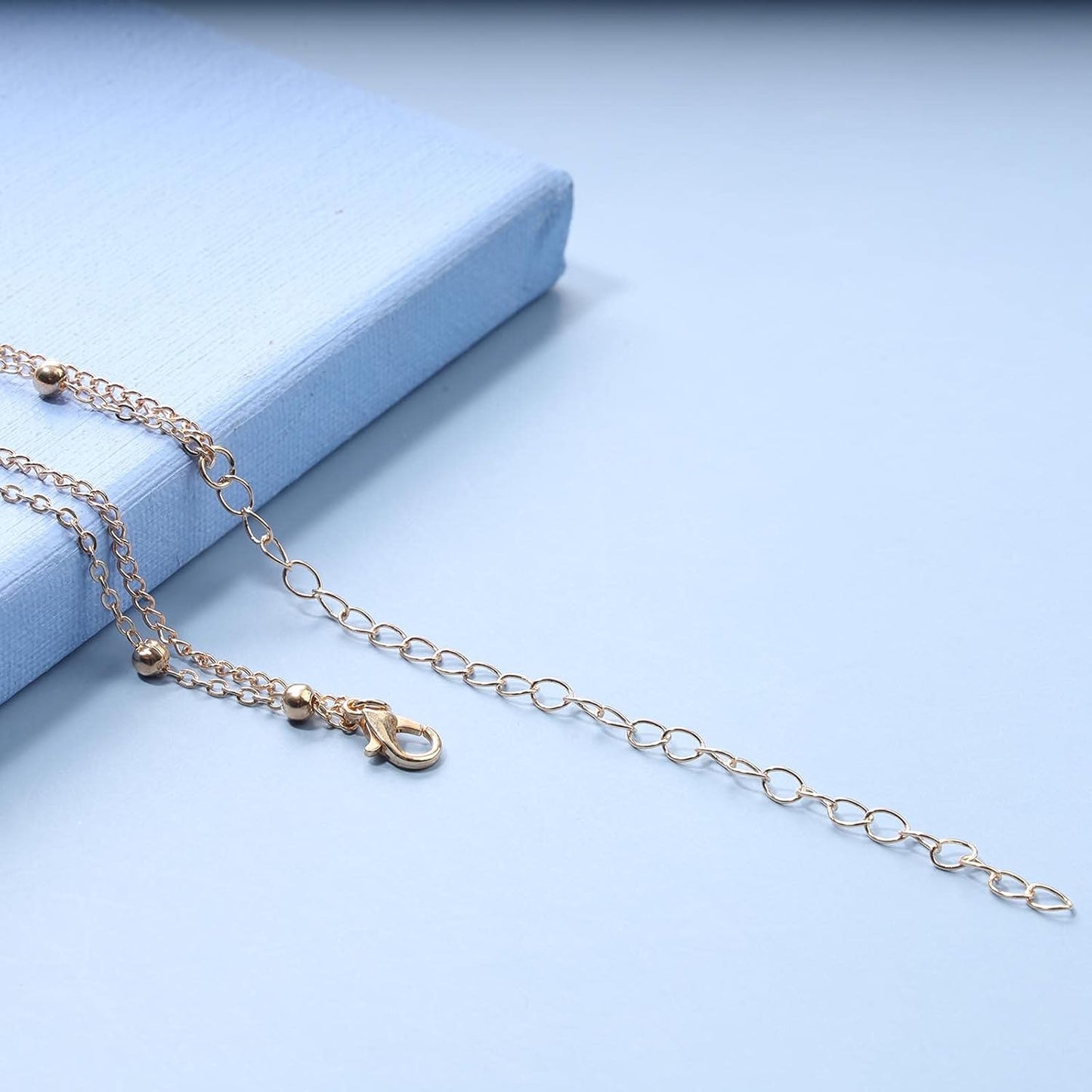 Boho Star Moon Necklace Choker Gold Layered Star Choker Necklace Crescent Moon Necklace Celestial Necklace Chain Festival Jewelry for Women and Girls