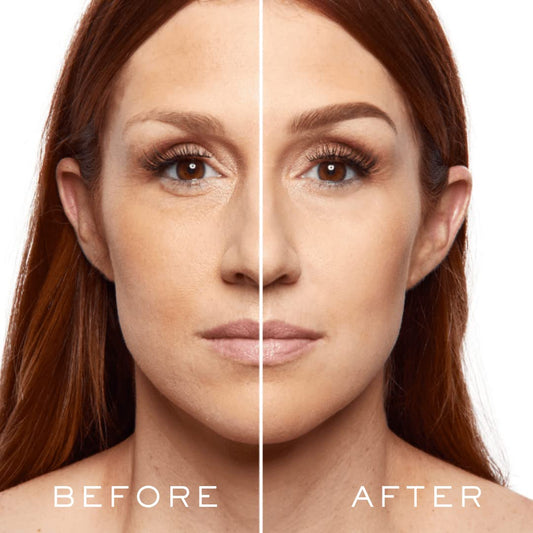 MADLUVV Brow Stamp Kit with Brow Stencils – Easy Eyebrow Shaper for Natural-Looking Brows – Popular Eyebrow Stencil Kit Used by Professionals – 9 Shapes, Spoolie, Travel Bag & Stamp (Auburn)