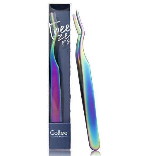 GOLLEE Lash Applicator Tool Eyelash Applicator Tool for Lash Clusters Lash Extension Tweezers Eyelash Tweezers DIY Lash Applicator Tweezers for Lash Application and Removal, Classic style
