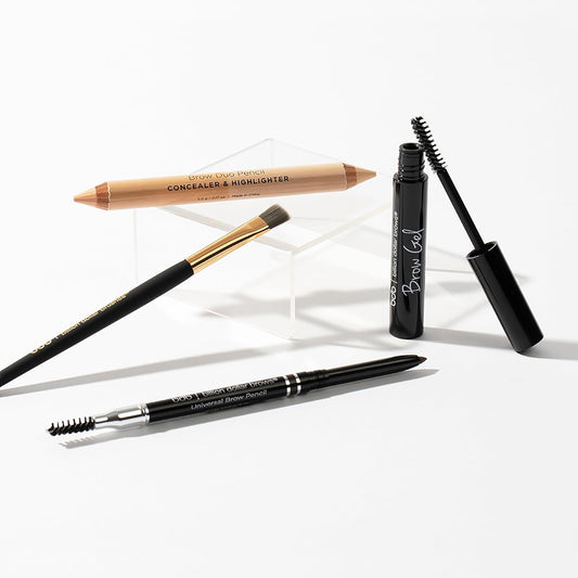 Billion Dollar Brows Best Sellers Kit, Includes Universal Brow Pencil, Brow Duo Pencil, Brow Gel and Smudge Brush for Perfectly Defined Brows