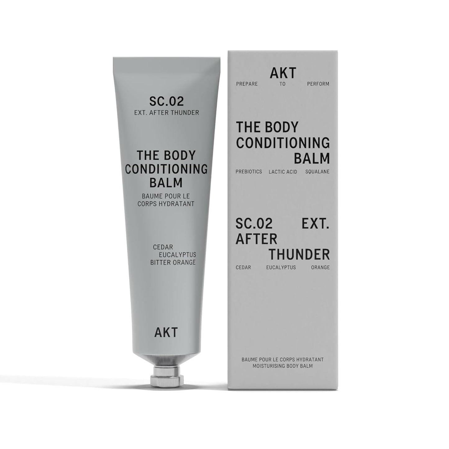 Akt The Body Conditioning Balm 3.4 Fl Oz, Firming Cream, Hydrating Body Balm with Olive Squalane & Lactic Acid, Vegan Moisturizer, Plastic Free, Sc.02 After Thunder, All Genders