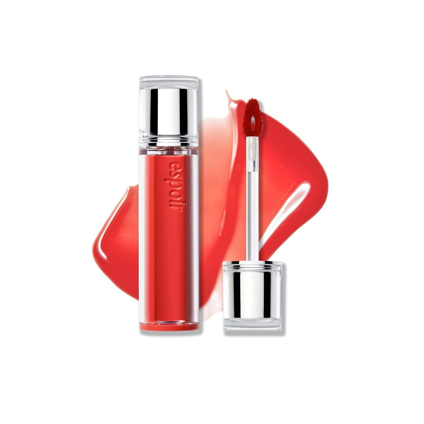 Espoir Couture Lip Tint Glaze #16 Marmalade 0.14oz | Volumizing Lip Stain with Syrupy Shine | Long-Lasting & Vibrant Color for Radiant Lip Look | Moisturizing & Glossy Lip Tint | Korean Lip Makeup