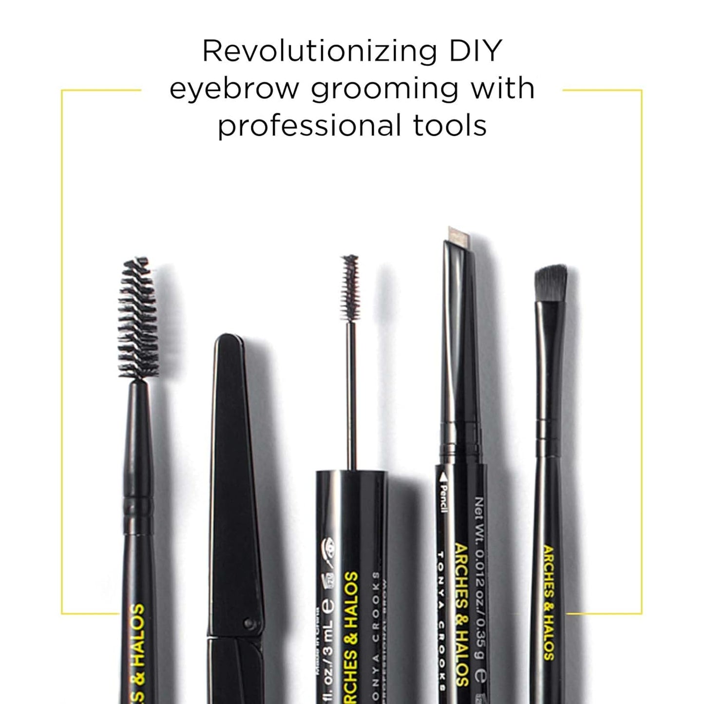 Arches and Halos Luxury Brow Building Pomade - Vegan Eyebrow Pomade - Creamy, Long Wearing Color for Clean, Defined Brows - Espresso - 0.1 oz