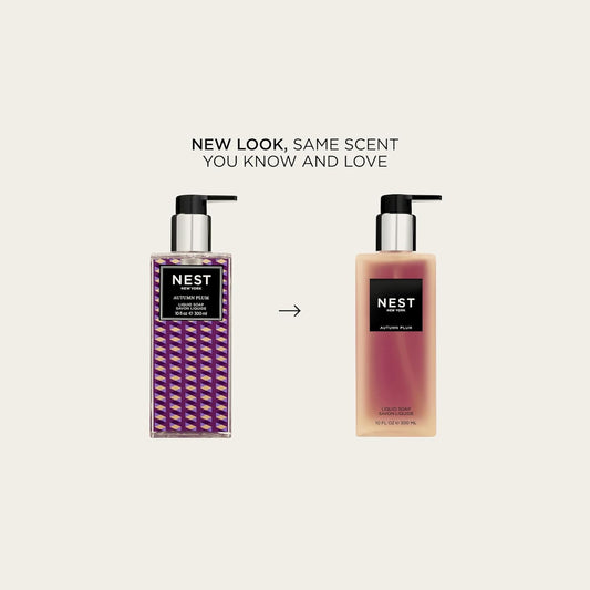 NEST New York Liquid Soap, Autumn Plum - 10 fl oz - Cleanses & Nourishes Skin - Approx. 300 Pumps Per Bottle - Gluten Free & Cruelty Free