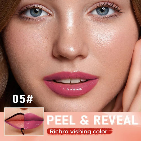 Deep Raspberry Peel Off Lip Gloss Masque,Lip Stain Peel Off Tattoo-Peel Off Lip Tint andLip Oil 2-in-1,Long Lasting Waterproof Transfer-proof Lip Mask Lip Gloss Peel Off Lip Liner,for All SkinType 05#