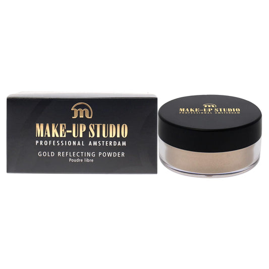Professional Amsterdam Gold Reflecting Face And Body Powder Highlighter - Beautiful Subtle Highlight In An Instant - Incredible Shine - Ideal For Your Shoulders - Natural - 0.52 Oz
