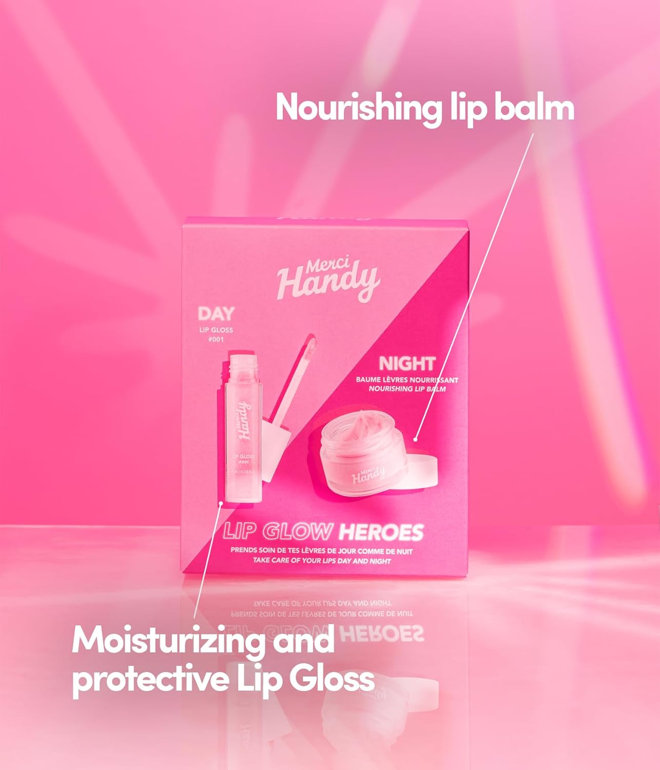 Merci Handy - Lip Glow Heroes - Tinted Lip Balm - Moisturizer