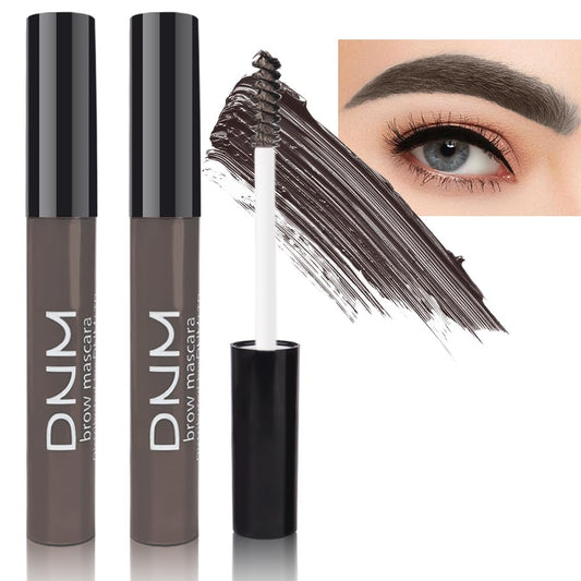 Kaely 2Pcs Eyebrow Gel Waterproof,Longwear Tinted Eye Brow Mascara,Eyebrow Color Makeup kit,maquillaje gel para cejas a prueba de agua,Long Lasting Eyebrows Vegan cosmetics,05 Brunette