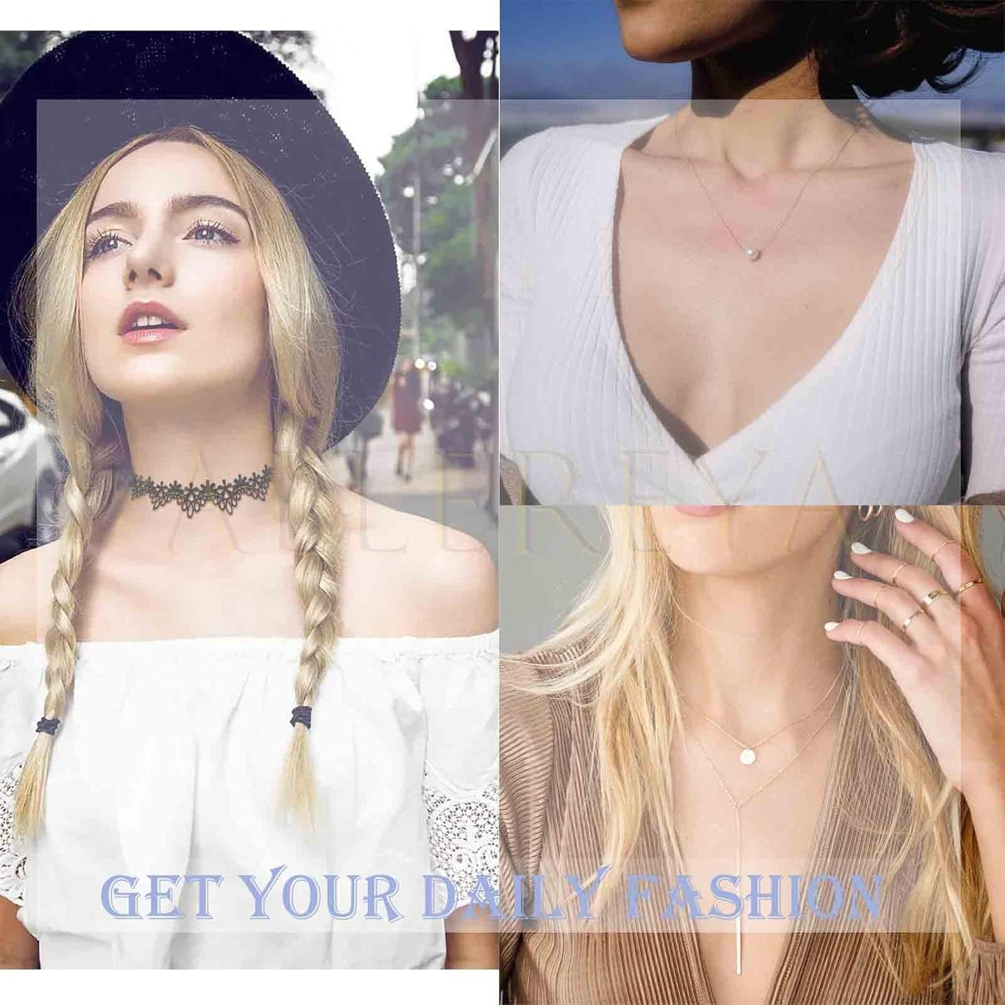 Vintage Seed Bead Choker Necklace Pearl Choker Necklace Colorful Star Heart Necklace Cute Rainbow Necklace Chain Jewelry for Women