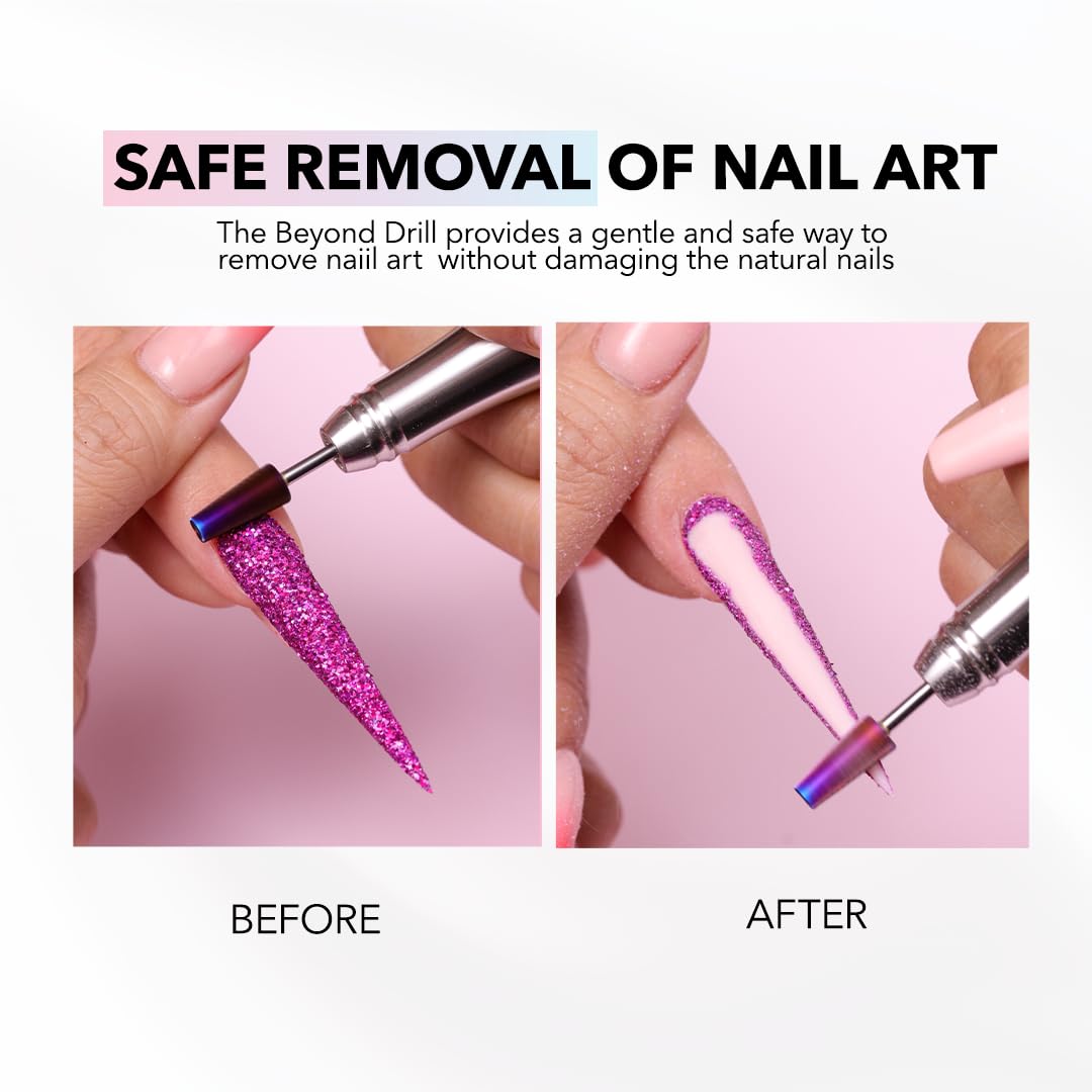 Kiara Sky Beyond Pro Nail Drill | Portable, Rechargeable & Cordless | Blue