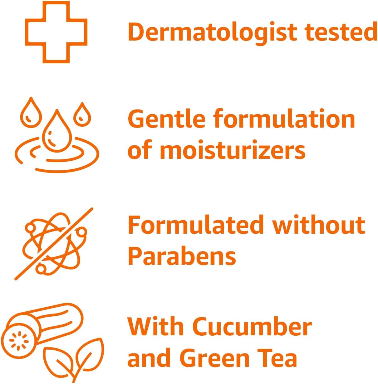 Amazon Basics Body Wash for Refreshing Skin, Cucumber, 22 fl oz (Pack of 2)