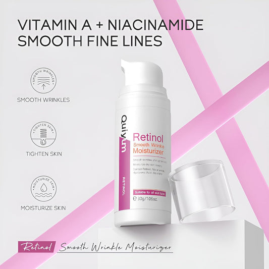 Retinol Cream for Face, Anti Aging Face Moisturizer with Hyaluronic Acid, Rapid Wrinkle Repair, Day & Night Cream Serum for Women, Reduce Fine Lines, Wrinkles & Dark Spots 1.06oz, 2Pack
