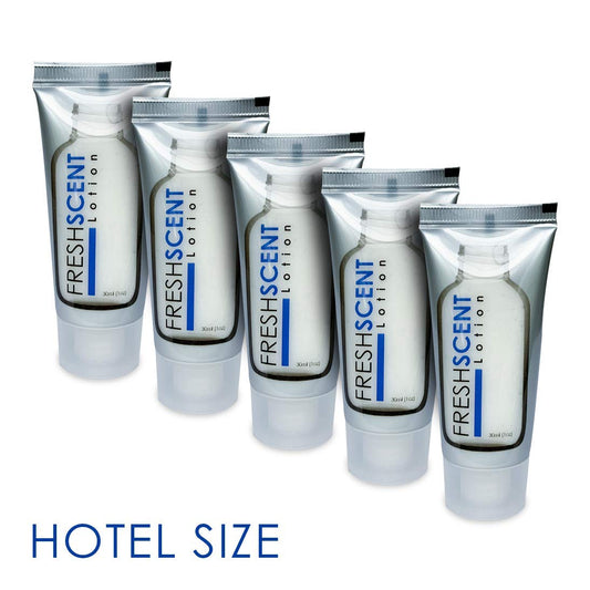 Freshscent Lotion 1oz (100 Pack) Hotel Travel Size, Bulk Amenities and Toiletries for Hospitality