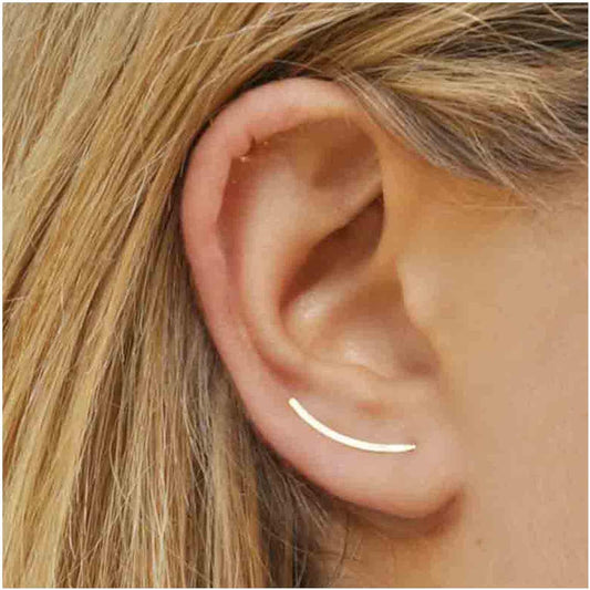 Boho Bar Ear Climber Earrings Gold Stick Studs Earrings Bar Ear Crawler Earrings Geometric Minimalist Earrings Jewelry for Women and Girls