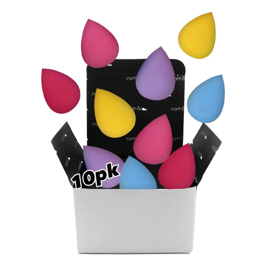 Earth & I 10 Piece Makeup Sponges for Face, Blender Sponge, Make Up Blender Sponges for Face, Foundation Applicator, Makeup Disposable Applicators, Cosmetic Sponges, Make Up Accessories