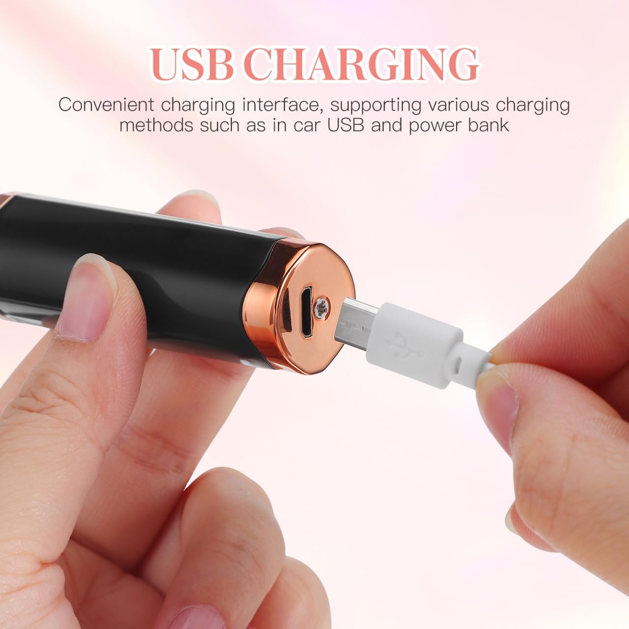 Electric Eyelash Curler Heat - USB Rechargeable Heated Eyelash Curler with 3 Temperature Settings for Curls and Perfect Eye Makeup