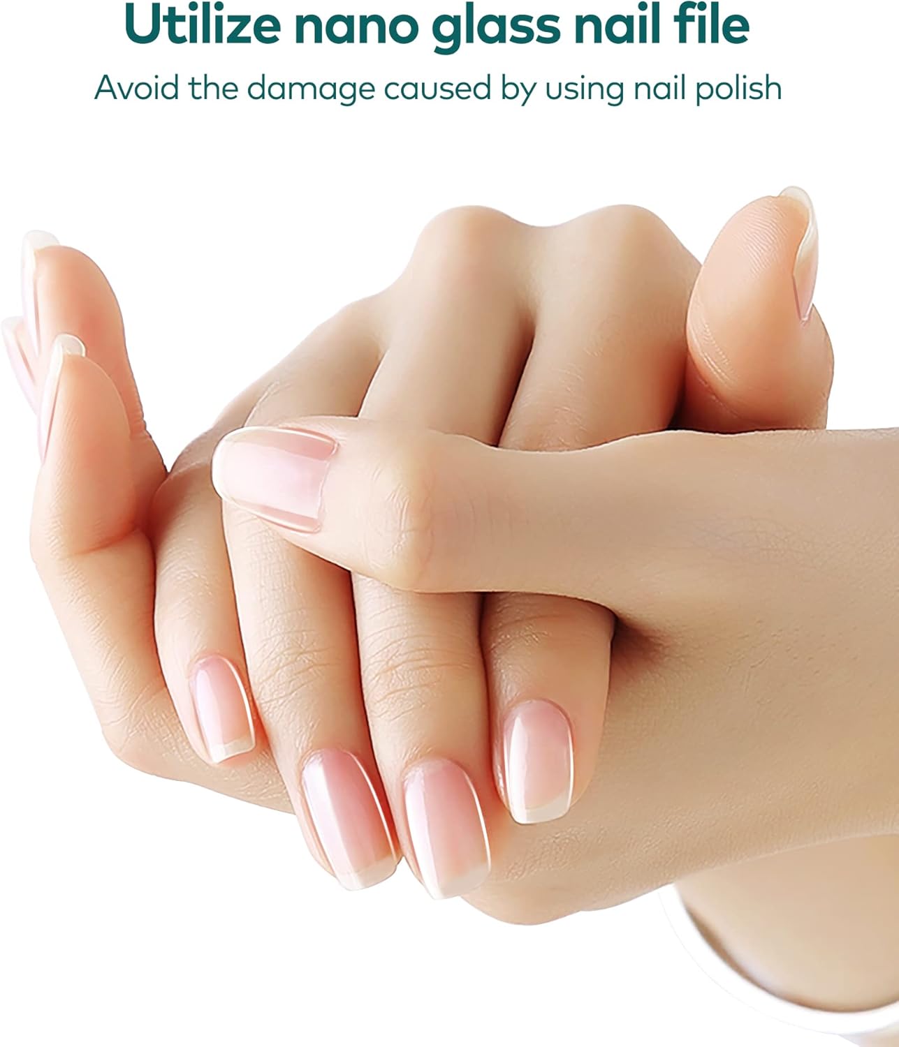 Upgraded Glass Nail File - Bilateral, Washable, Suitable for Natural Nails and Acrylic Nails