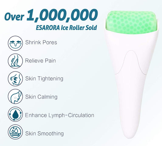 ESARORA Ice Roller for Face & Eye, Puffiness, Migraine, Pain Relief and Minor Injury, Skin Care Products