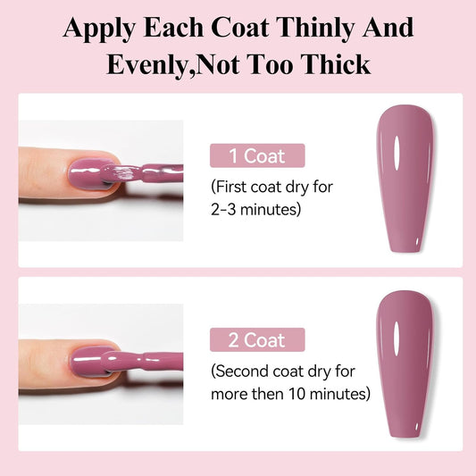 Quick Dry Nail Polish, Nail Lacquer Non-Gel Nail Art Polish for Fall and Winter, Air Fast Drying Nail Pigment High Coverage Fingernail Concealer Polish, 1PC 12ML Long Last