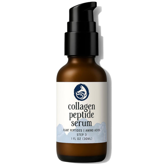 Peptide Collagen Serum 1 fl oz – Anti-Aging Face Serum Reduces Wrinkles, Firms & Improves Elasticity, Vegan Skincare, Clean Formula, Sensitive Skin Safe, Made in USA